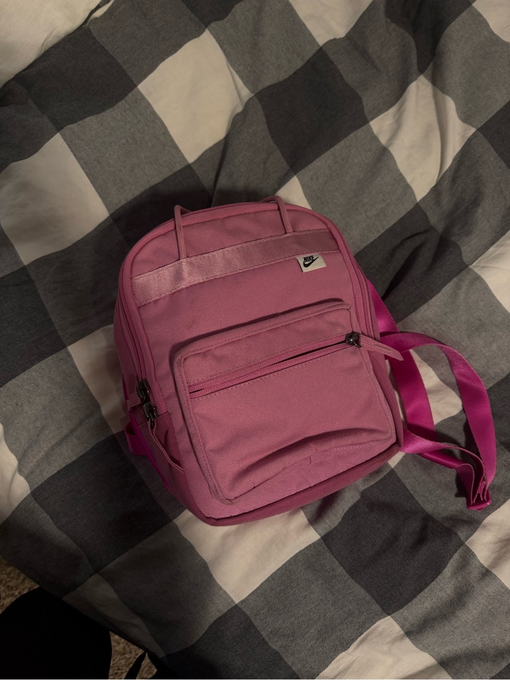 Nike Pink Small Backpack with Front Pocket